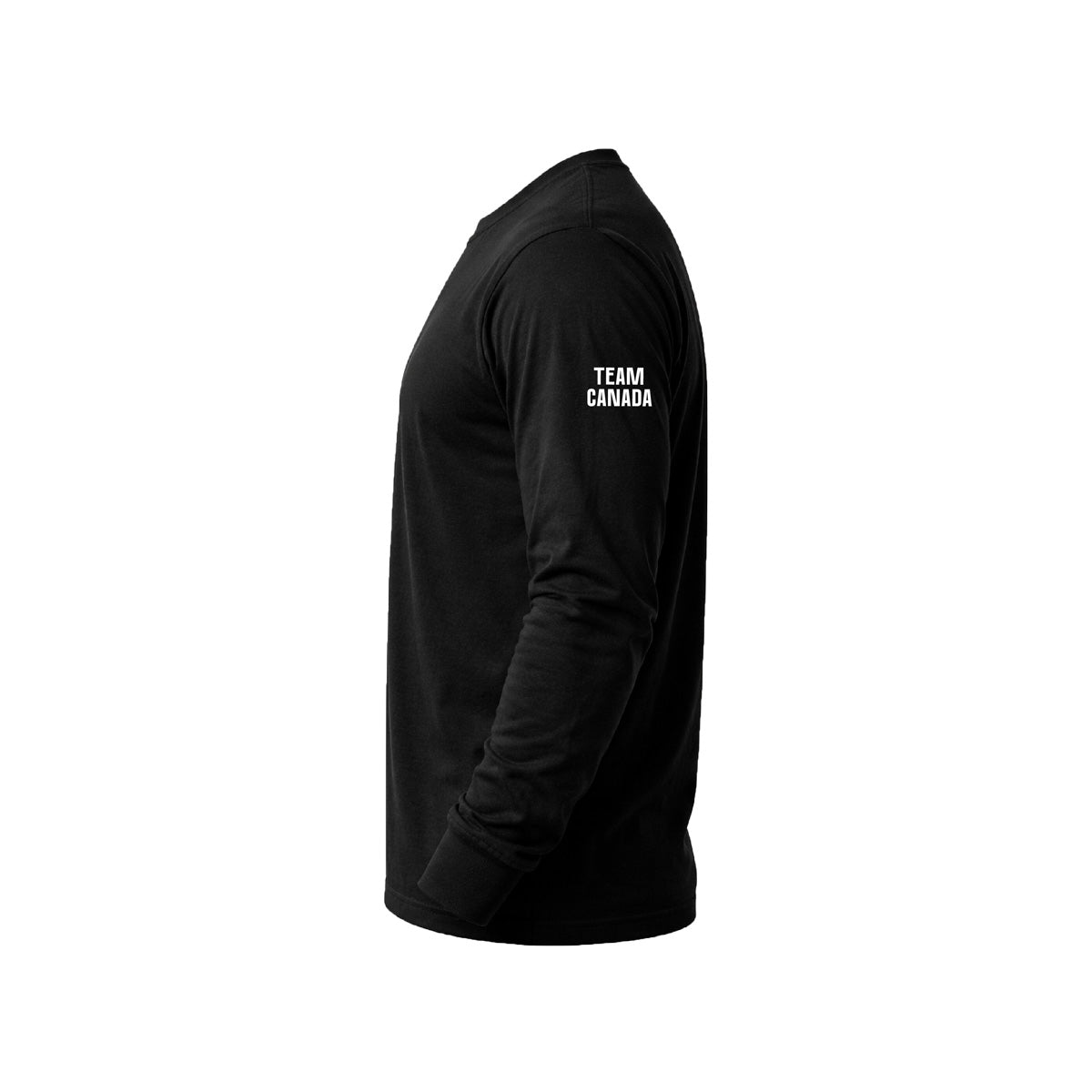 Unisex black long sleeved t-shirt