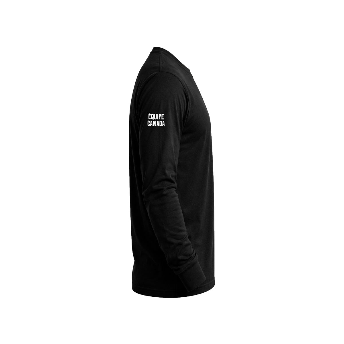 Women's black long sleeved t-shirt