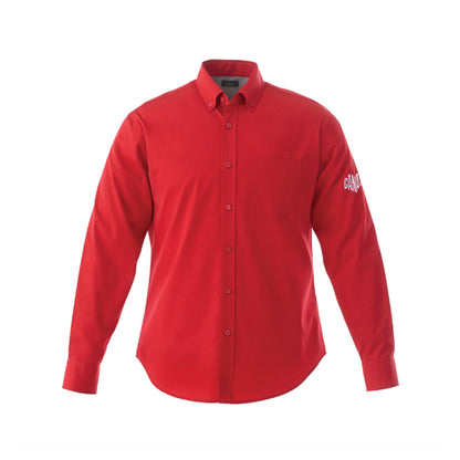 Men's red dress shirt