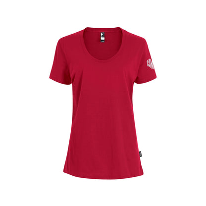 Women's red t-shirt